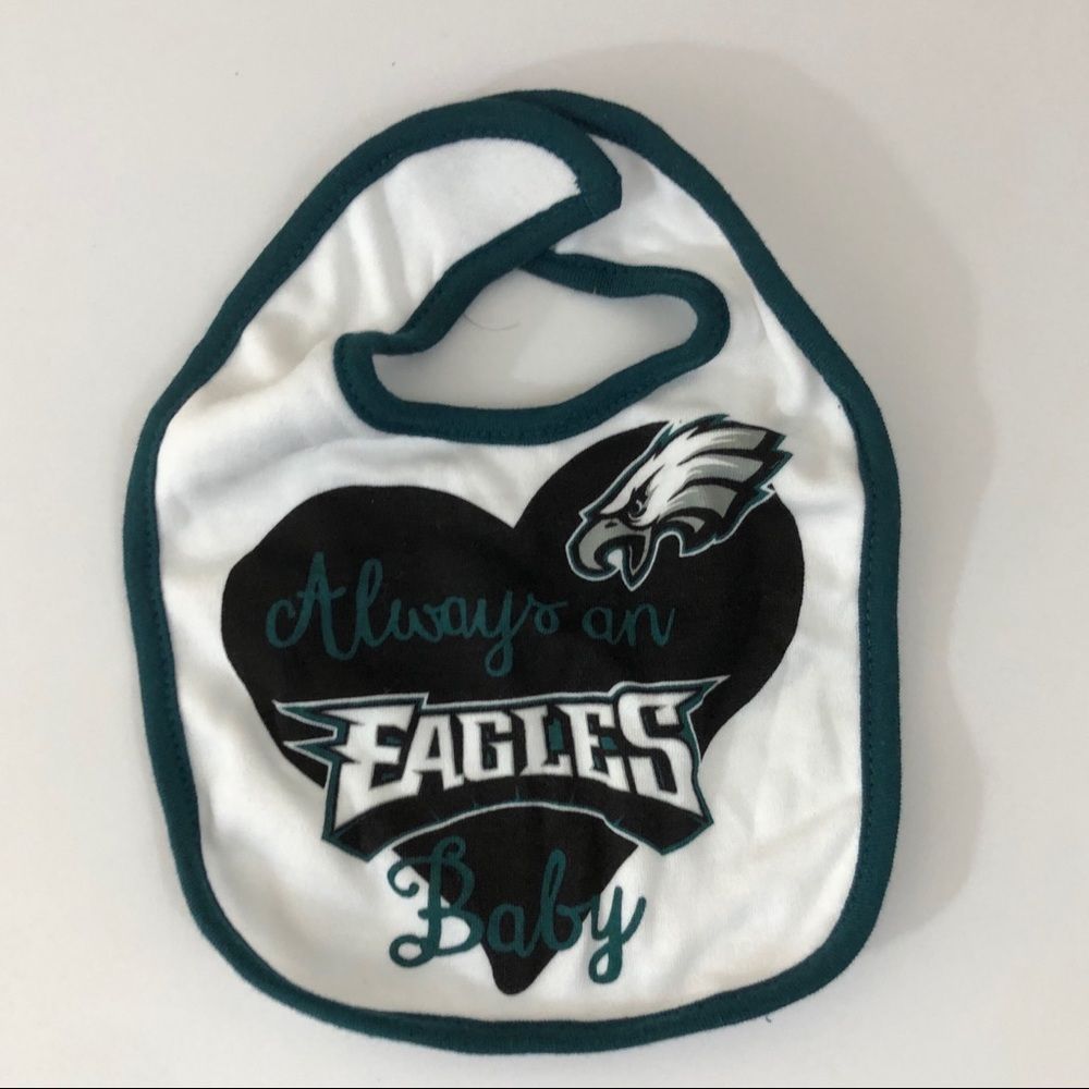 Baby football eagles bib